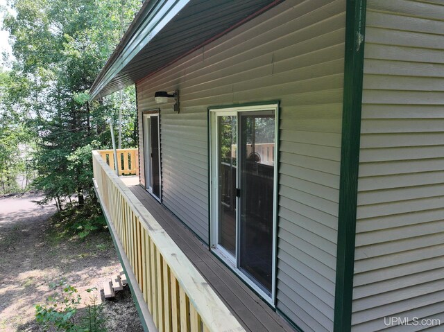 8413 Gay Park Rd, Lake Linden, MI 49945 - view of property exterior with a balcony