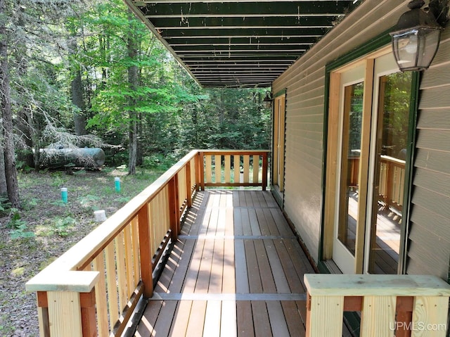 8413 Gay Park Rd, Lake Linden, MI 49945 - view of deck