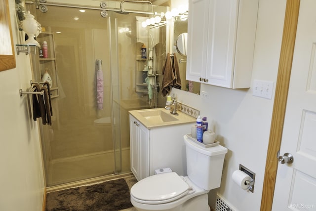120 E Prospect St, Marquette, MI 49855 - bathroom with a stall shower, toilet, and vanity