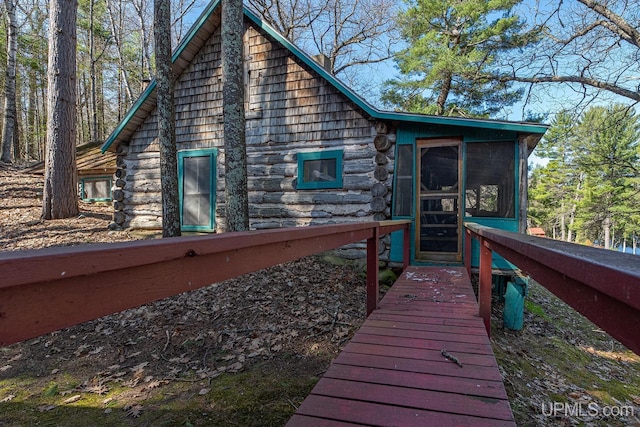 3172 Harry Patterson Dr, Phelps, WI 54554 - view of property exterior featuring log siding