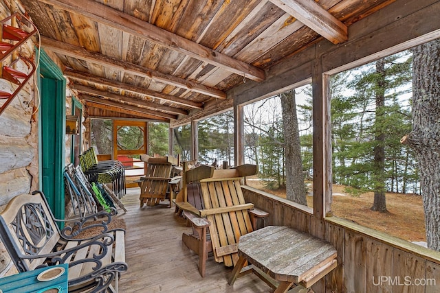 3172 Harry Patterson Dr, Phelps, WI 54554 - sunroom with healthy amount of natural light