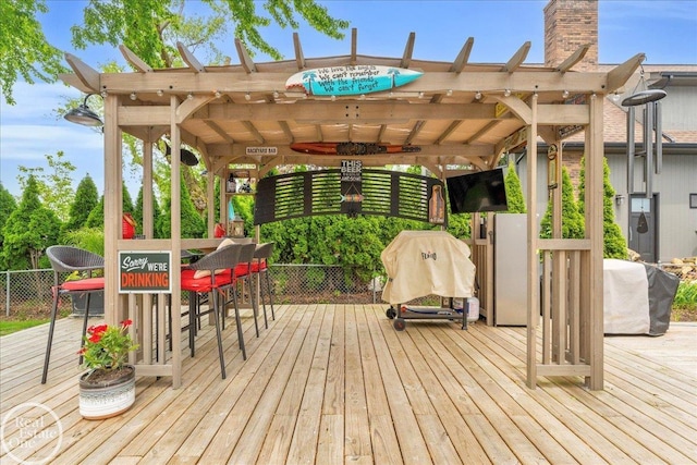 28800 Old N River Rd, Harrison Twp, MI 48045 - view of wooden terrace