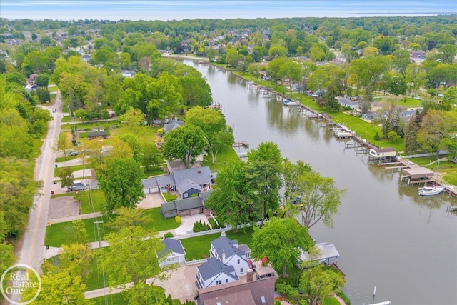 28800 Old N River Rd, Harrison Twp, MI 48045 - aerial perspective of suburban area with a nearby body of water