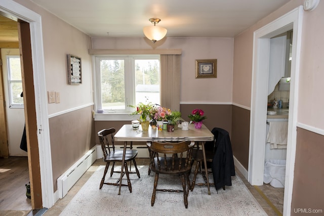 3110 County Road Fd Rd, Champion, MI 49814 - dining space with a baseboard heating unit and baseboards