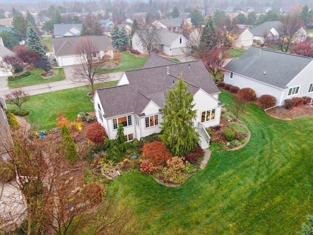 5631 W Spring Knoll Dr, Bay City, MI 48706 - aerial perspective of suburban area