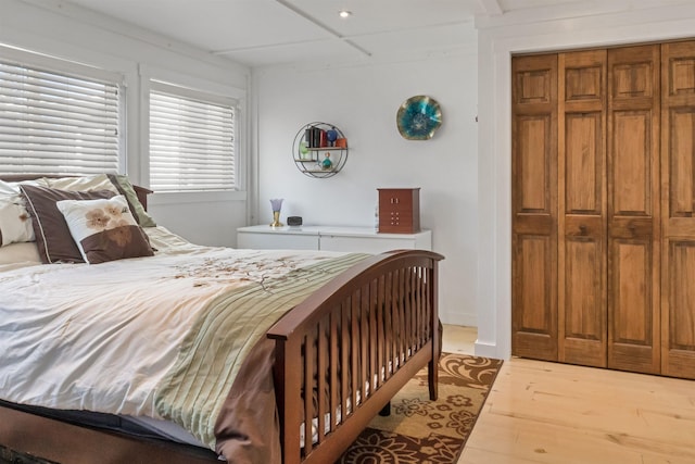 5001 Ruby Dr, Gladwin, MI 48624 - bedroom featuring light wood finished floors and recessed lighting