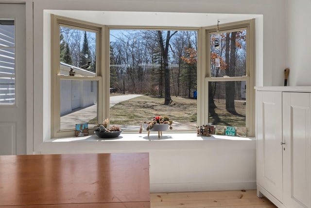 5001 Ruby Dr, Gladwin, MI 48624 - unfurnished dining area with wood finished floors