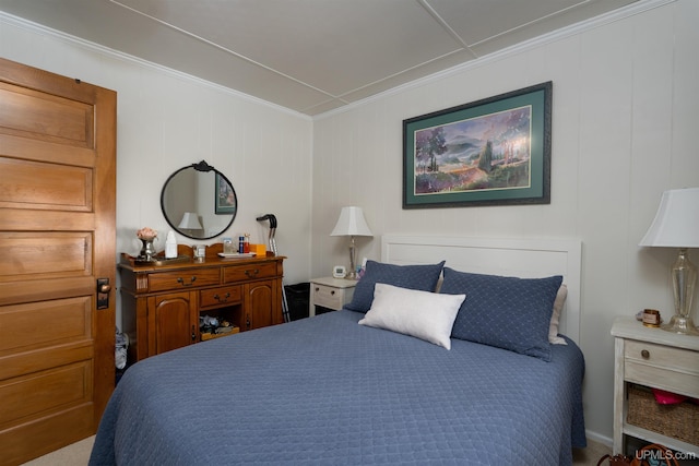 546N W Gulliver Lake Rd, Gulliver, MI 49840 - bedroom with crown molding
