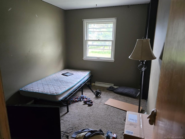 711 Moore St, Owosso, MI 48867 - carpeted bedroom featuring baseboards and baseboard heating