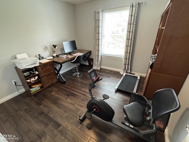 1741 Saint Clair River Dr, Algonac, MI 48001 - home office featuring wood finished floors and baseboards