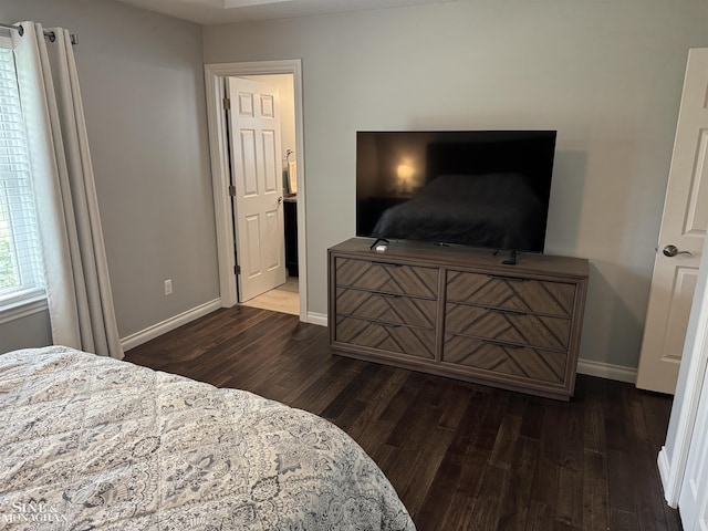 1741 Saint Clair River Dr, Algonac, MI 48001 - bedroom with dark wood-style flooring and baseboards