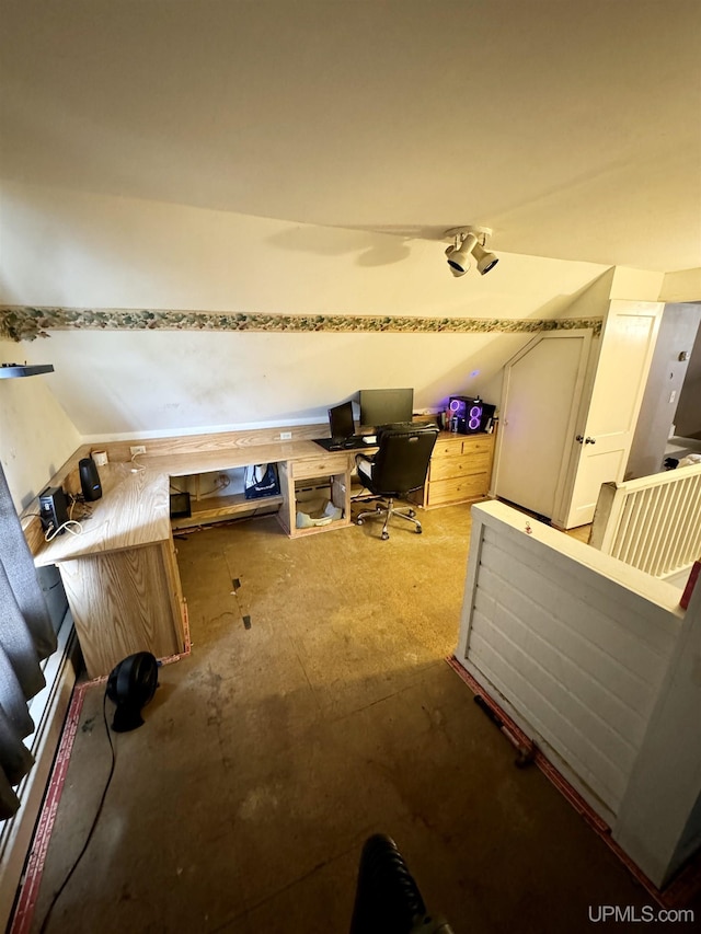 584 Elliott Ave, Ishpeming, MI 49849 - office area with lofted ceiling