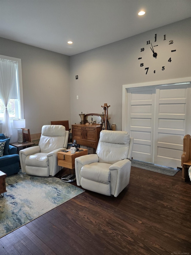 2450 N Lakeshore Rd, Carsonville, MI 48419 - living room featuring wood finished floors and recessed lighting