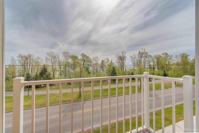 776 S Lakeshore Blvd, Marquette, MI 49855 - balcony with view of scattered trees