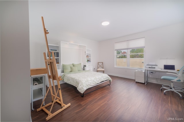 776 S Lakeshore Blvd, Marquette, MI 49855 - bedroom featuring a desk, wood finished floors, and baseboards