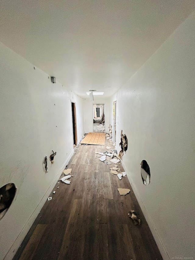 16600-16620 Greenfield Rd, Detroit, MI 48235 - corridor with wood finished floors and baseboards