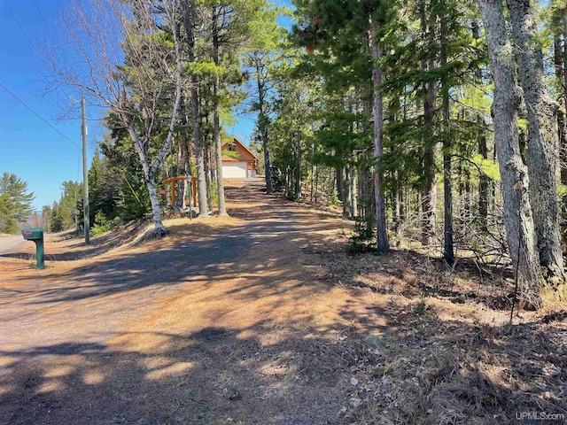 6856 Five Mile Point Rd, Allouez, MI 49805 - view of dirt / gravel driveway