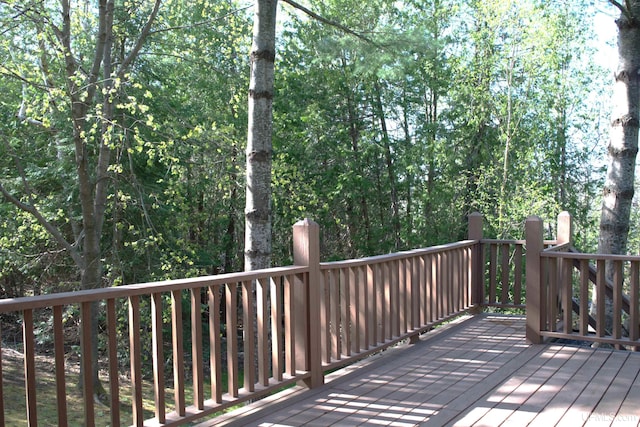 1001 Spruce St, Houghton, MI 49931 - view of wooden deck