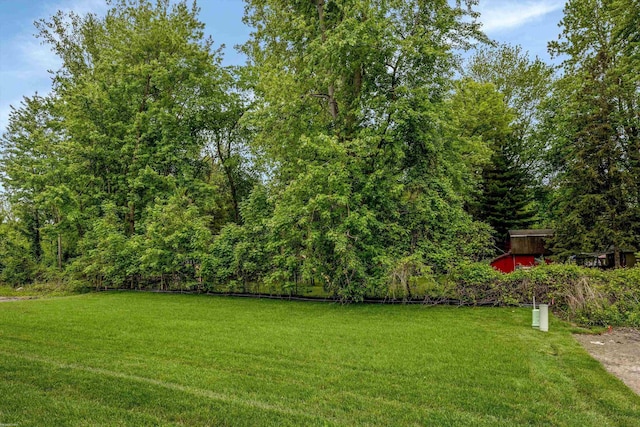 29126 Brooke Meadows Ct, Chesterfield, MI 48047 - view of green lawn with a view of trees