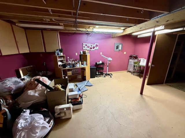 2222 Compton St, Saginaw, MI 48602 - finished below grade area featuring electric panel