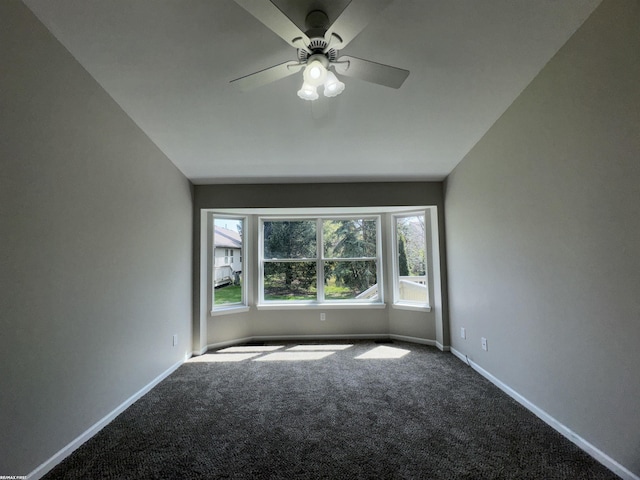 16180 Scenic Dr, Clinton, MI 48038 - empty room featuring carpet, baseboards, and ceiling fan
