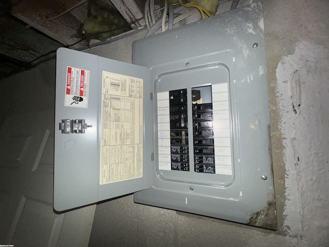 16180 Scenic Dr, Clinton, MI 48038 - utility room with electric panel