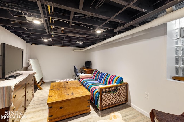 255 Lewiston Rd, Grosse Pointe Farms, MI 48236 - sitting room with baseboards and wood finished floors