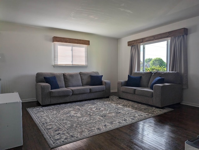 13610 Gander Ave, Warren, MI 48088 - living room with plenty of natural light, hardwood / wood-style flooring, and baseboards