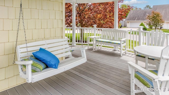1128 E E St, Iron Mountain, MI 49801 - view of deck