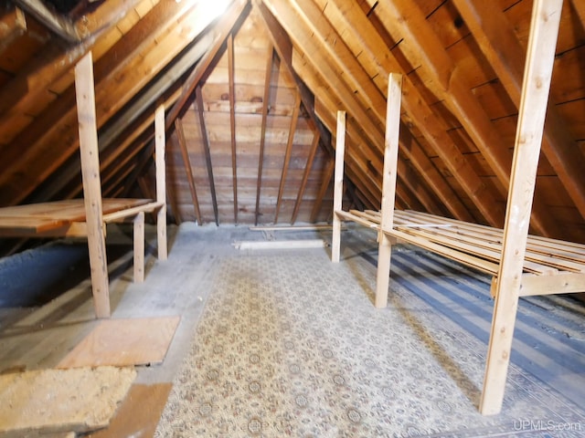 708 Calumet St, Lake Linden, MI 49945 - view of unfinished attic