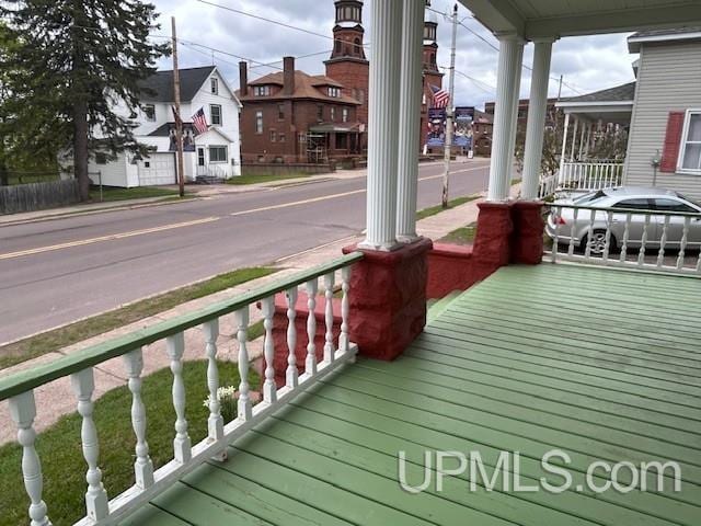 708 Calumet St, Lake Linden, MI 49945 - view of wooden porch