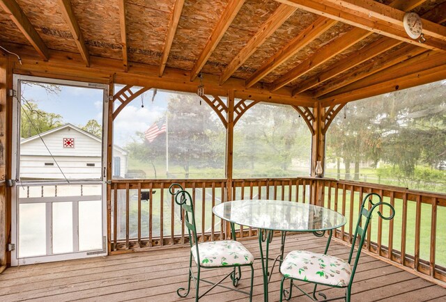 107 State Park Dr, Bay City, MI 48706 - deck featuring outdoor dining space