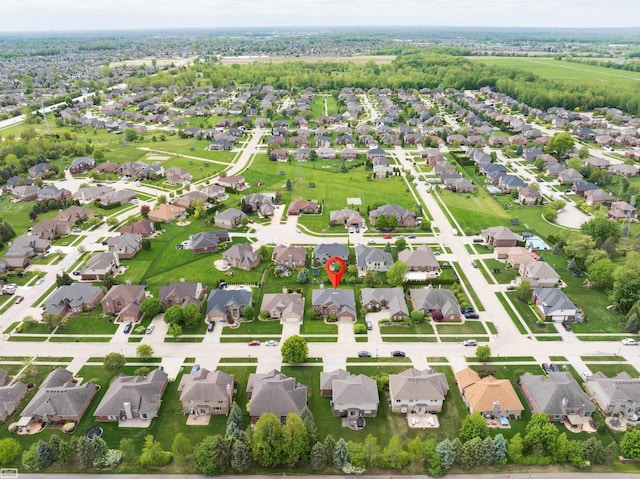 51461 Silver Bell Dr, Macomb Twp, MI 48042 - aerial view of property's location with nearby suburban area