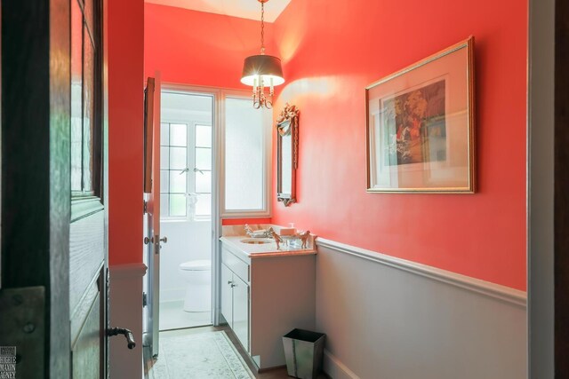 257 Ridge Rd, Grosse Pointe Farms, MI 48236 - bathroom with vanity and toilet