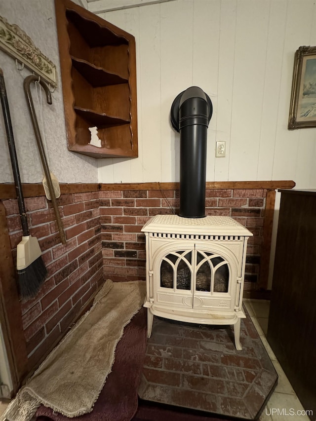 7848 Cole St, Rapid River, MI 49878 - detailed view of a wood stove