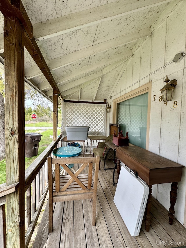 7848 Cole St, Rapid River, MI 49878 - view of deck