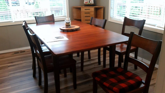 4158 Scott Ct, Gladwin, MI 48624 - dining space featuring wood finished floors and baseboards