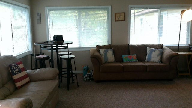 4158 Scott Ct, Gladwin, MI 48624 - living area with carpet and baseboards