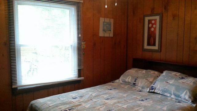 4158 Scott Ct, Gladwin, MI 48624 - bedroom with wooden walls