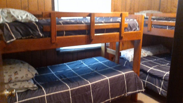 4158 Scott Ct, Gladwin, MI 48624 - bedroom with wooden walls