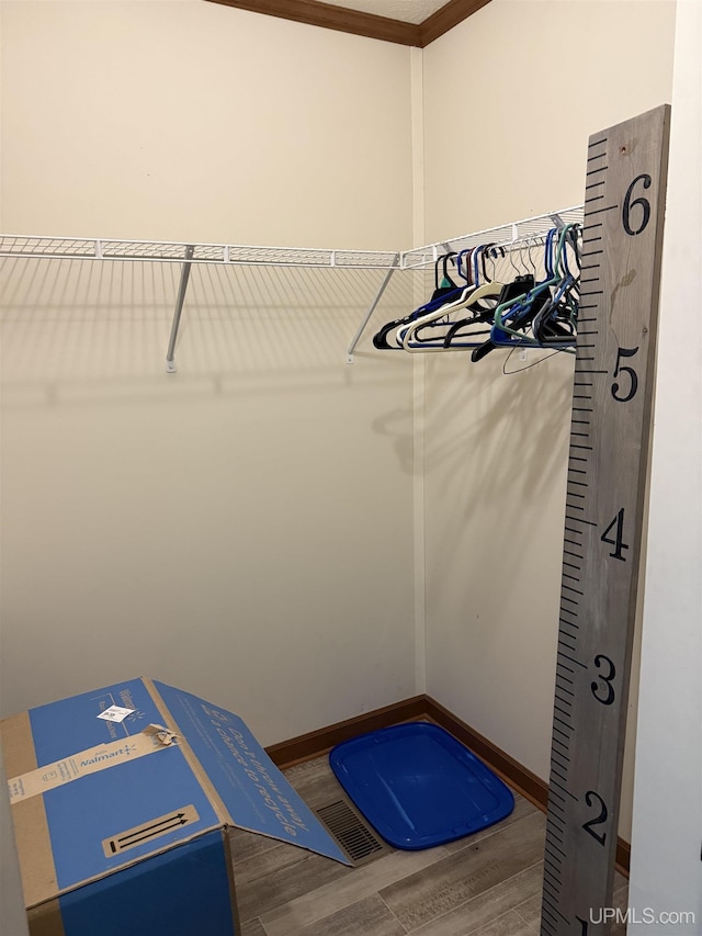 245 Silver Creek Rd, Marquette, MI 49855 - spacious closet with wood finished floors