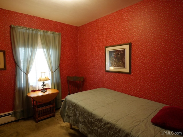 50 Baltic Ave, South Range, MI 49963 - carpeted bedroom featuring wallpapered walls