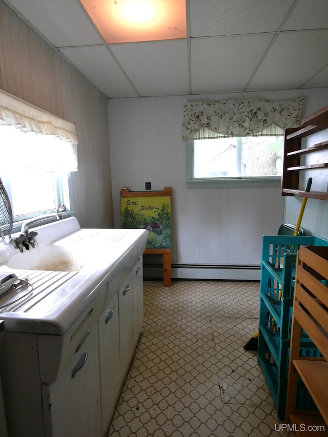 50 Baltic Ave, South Range, MI 49963 - laundry area featuring baseboard heating