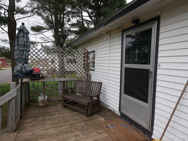50 Baltic Ave, South Range, MI 49963 - view of wooden terrace