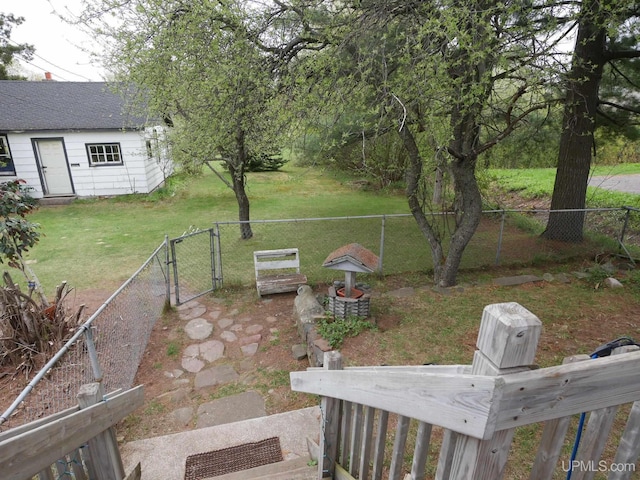 50 Baltic Ave, South Range, MI 49963 - view of yard featuring a gate