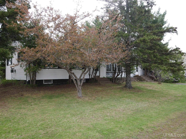 50 Baltic Ave, South Range, MI 49963 - view of property hidden behind natural elements featuring a front yard
