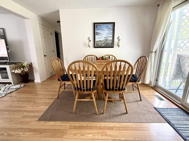 2684 Lakeshore Dr, Gladwin, MI 48624 - dining area featuring plenty of natural light, light wood finished floors, and baseboards