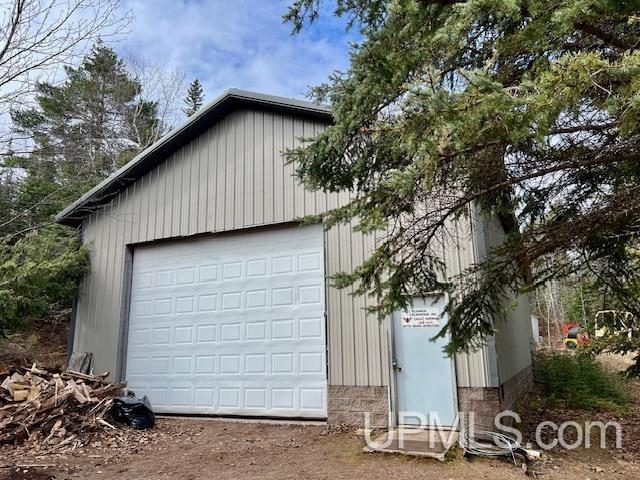 9411 Goodell Rd, Eagle Harbor, MI 49950 - view of detached garage