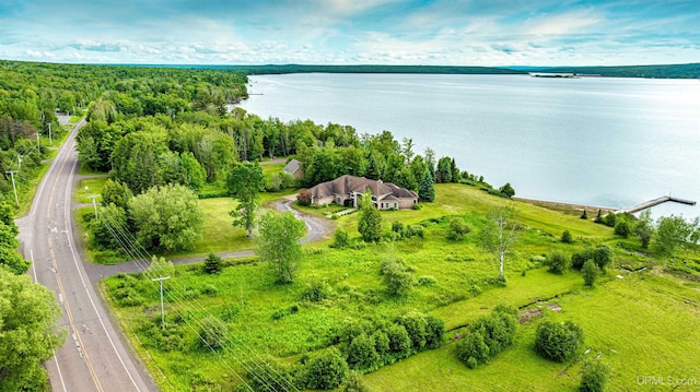 52765 Bootjack Rd, Lake Linden, MI 49945 - drone / aerial view of a large body of water and a forest