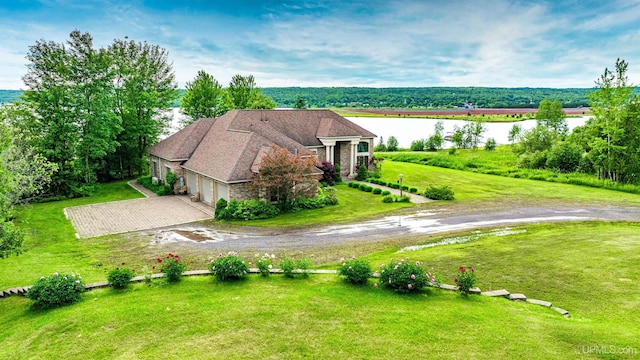 52765 Bootjack Rd, Lake Linden, MI 49945 - view from above of property with a large body of water